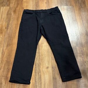 Lucky brand athletic straight fit black denim Jeans size 36 x 29